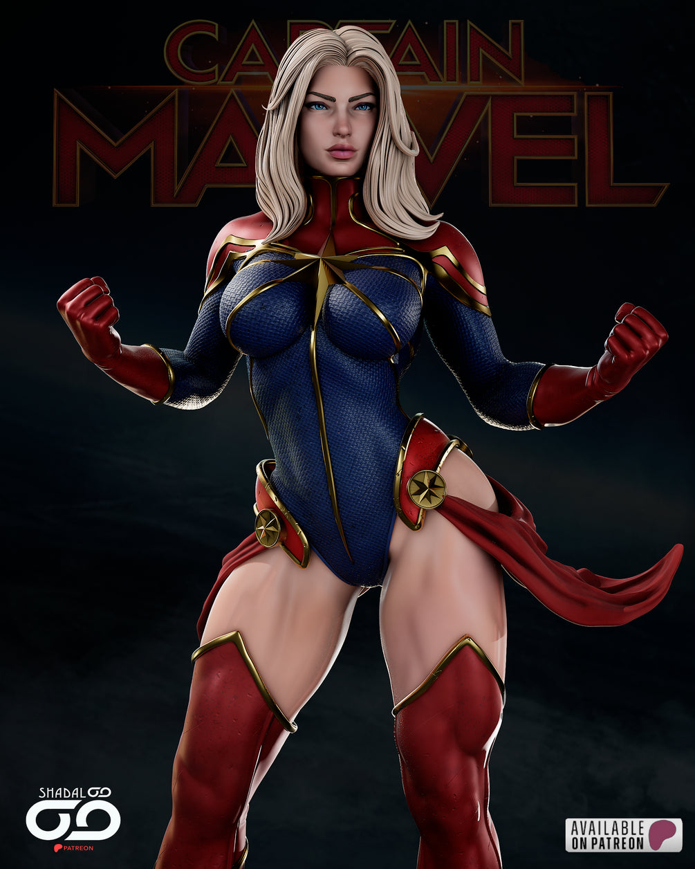 ⭐Captain Marvel – STL 1/6th by Shadaloo Studios