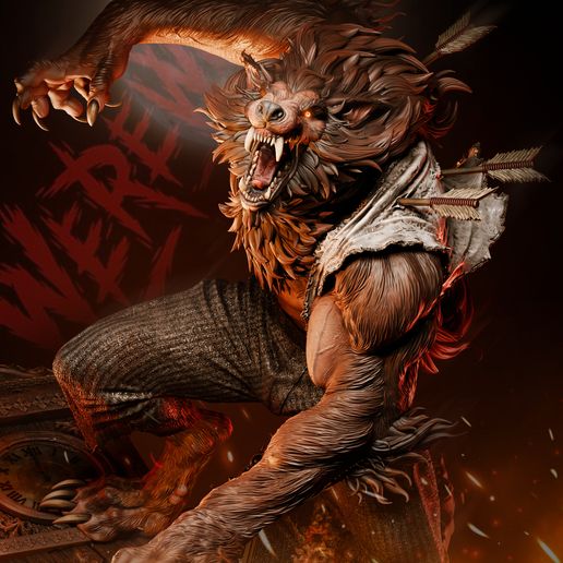 Werewolf – 3D Digital STL File