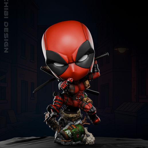 Deadpool Chibi - Digital STL file