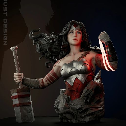 Wonder Woman Absolute Bust - STL