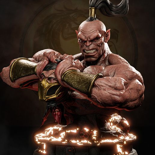 Goro Bust Mortal Kombat - STL
