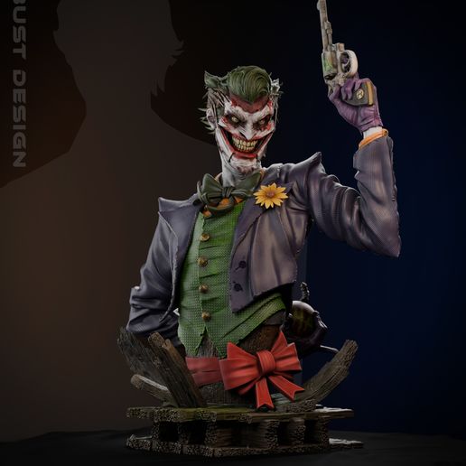 Joker Bust – 3D Digital STL File