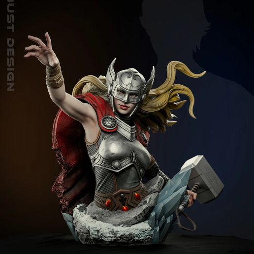 Lady Thor Bust - STL