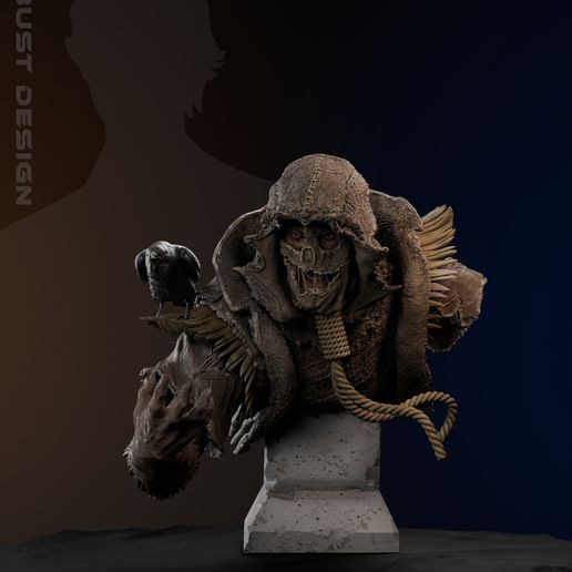 Scarecrow Bust – 3D Digital STL File