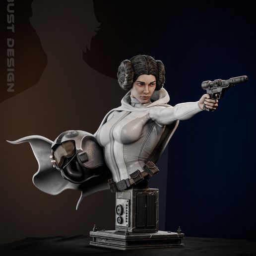 👑 Princess Leia - 3D digital STL file