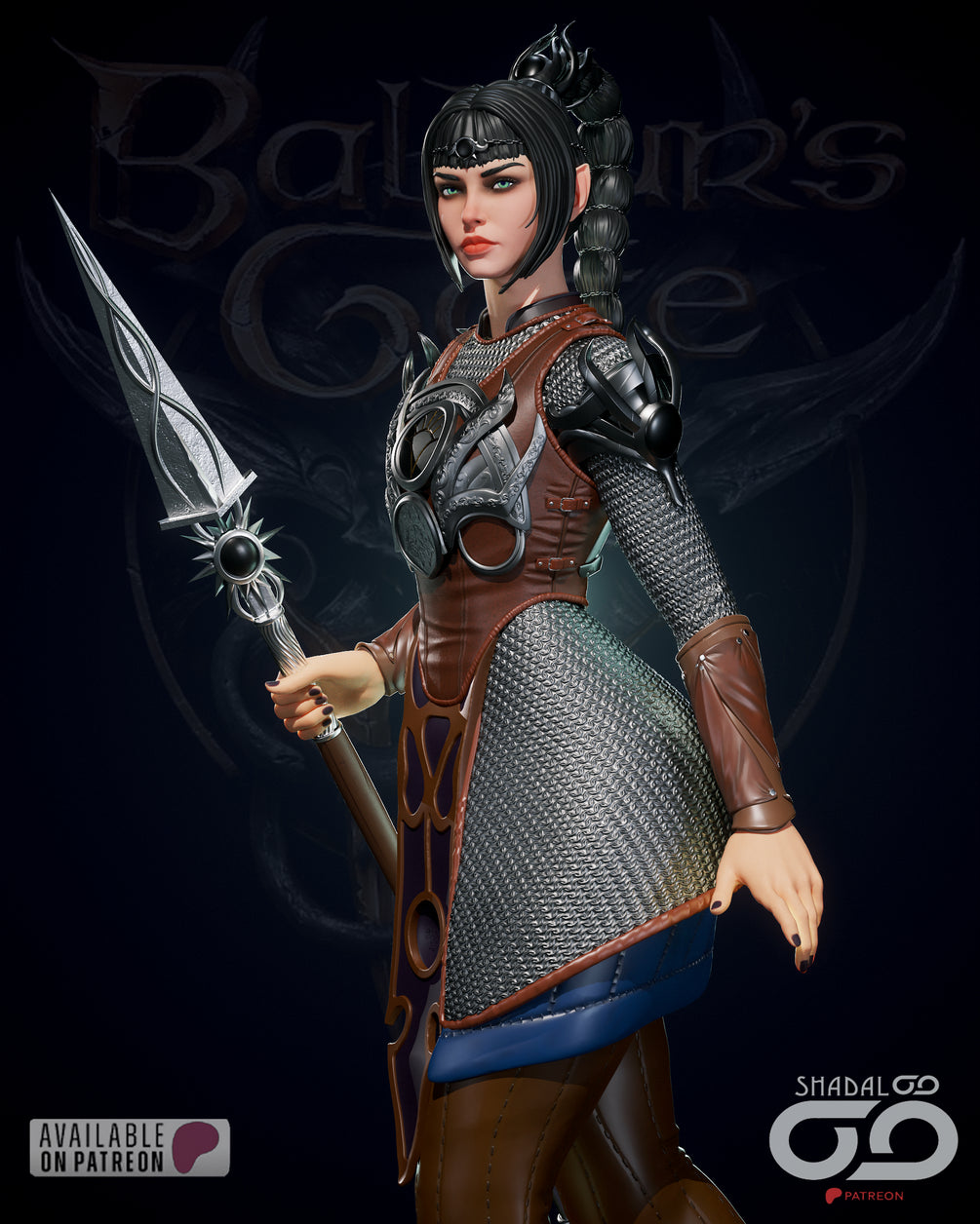 🔥Shadowheart – STL 1/6th by Shadaloo Studios
