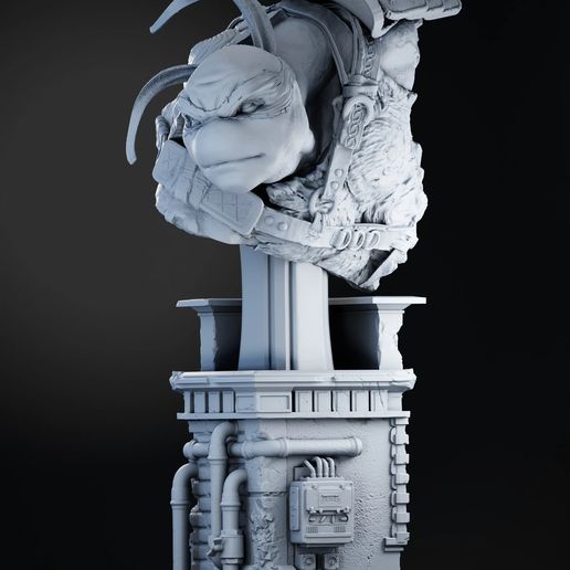 Leo Bust TMNT Tortuga Ninja - STL