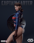 🛡️ Captain Carter – STL 1/6th by Shadaloo Studios