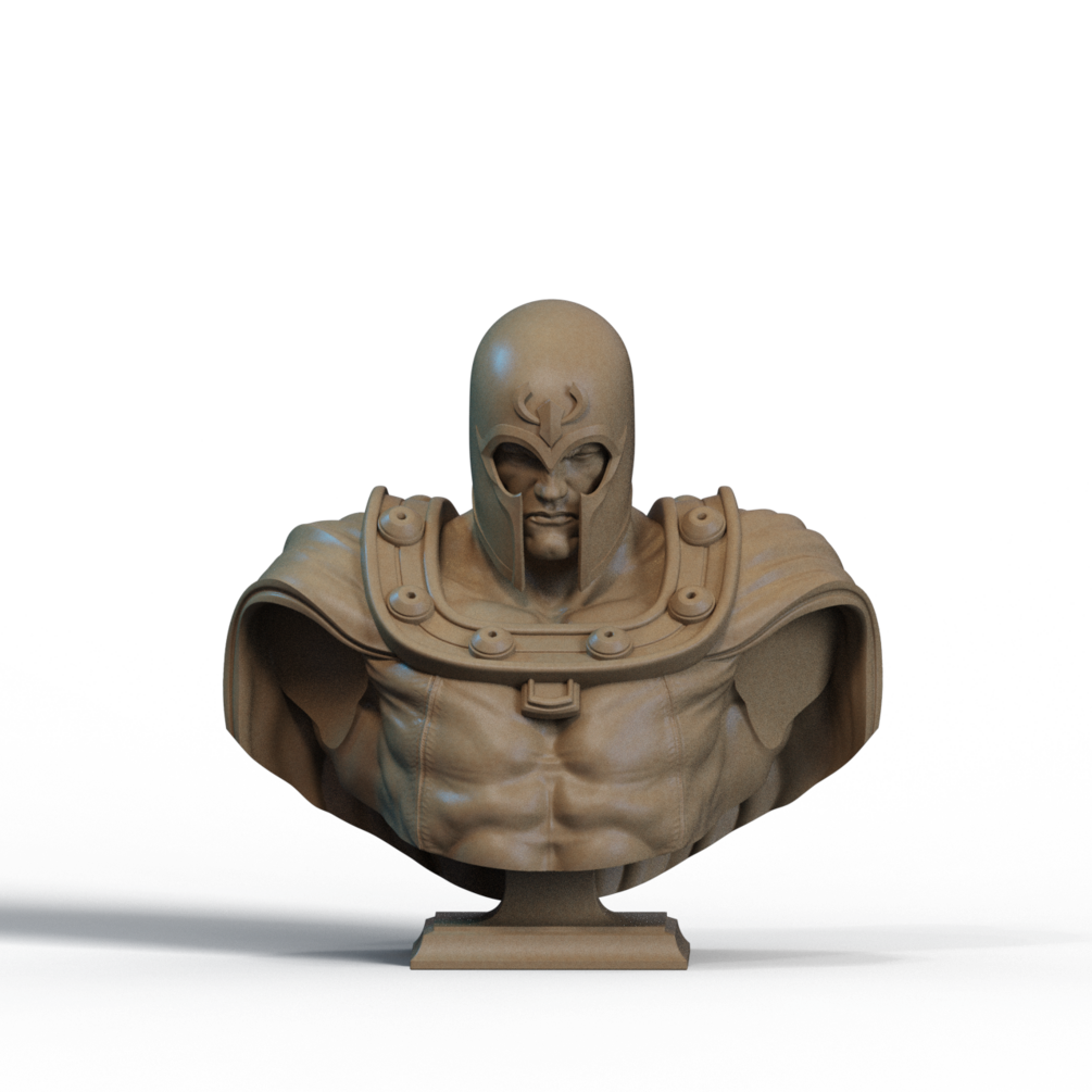 Magneto Bust 3D Print