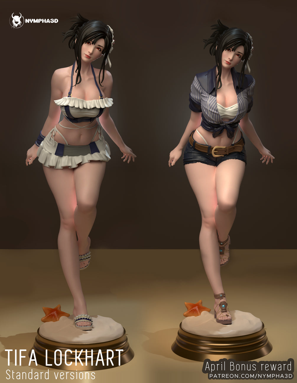 Tifa (Final Fantasy VII) stl for 3D Printing