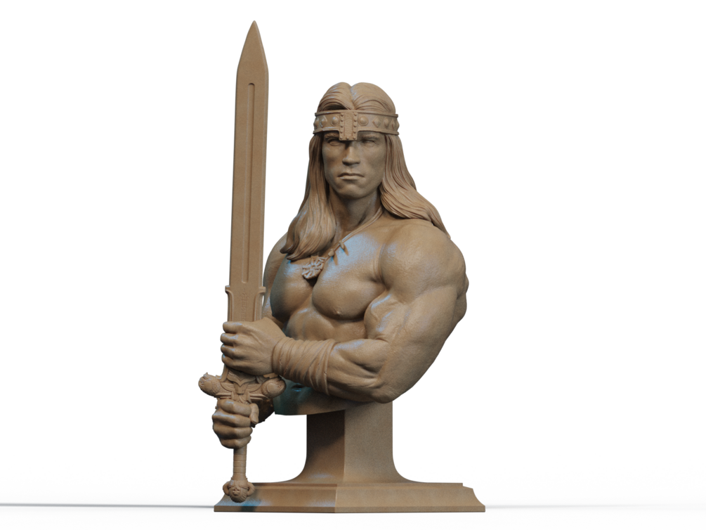 Conan Bust 3D Print