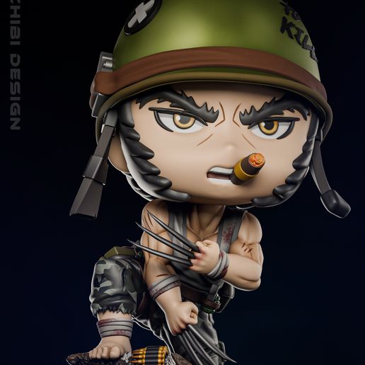 Wolverine Chibi - Digital STL file