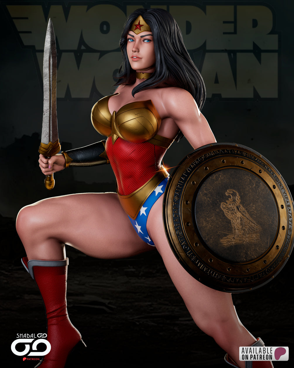 ⚔️Wonder Woman – STL 1/6th by Shadaloo Studios