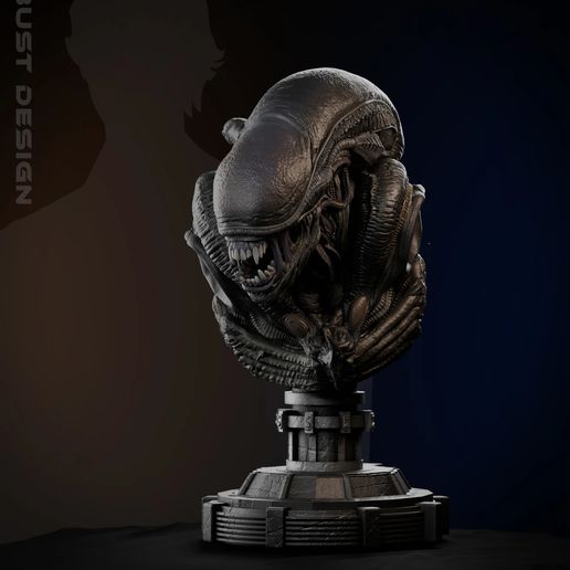 Xenomorph Bust – 3D Digital STL File