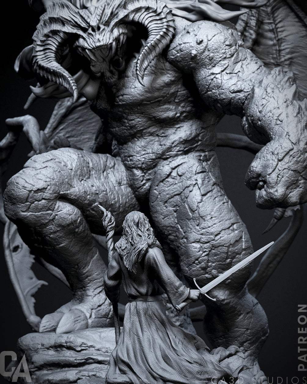 Balrog vs Gandalf