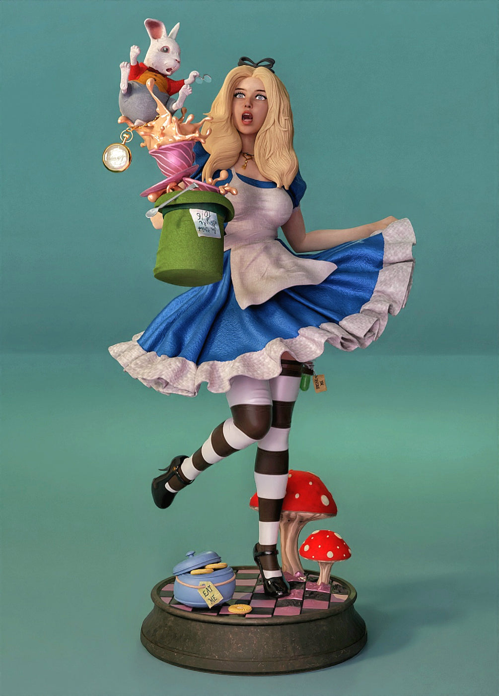 Alison in a Wonderful Land - Cartoon, Movie, Comic - STL - 1:4 scale