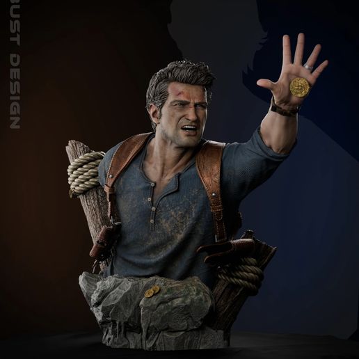 Nathan Drake Bust - Uncharted STL