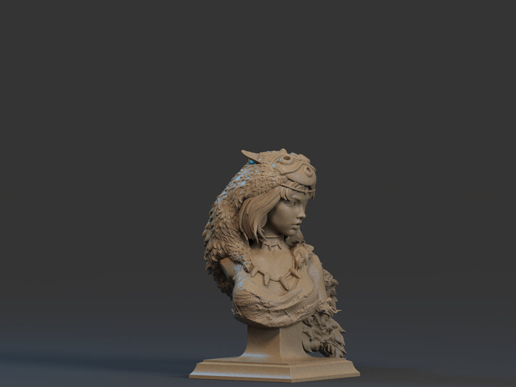 Mononoke Bust 3D Print