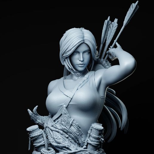 Lara Croft Bust - STL