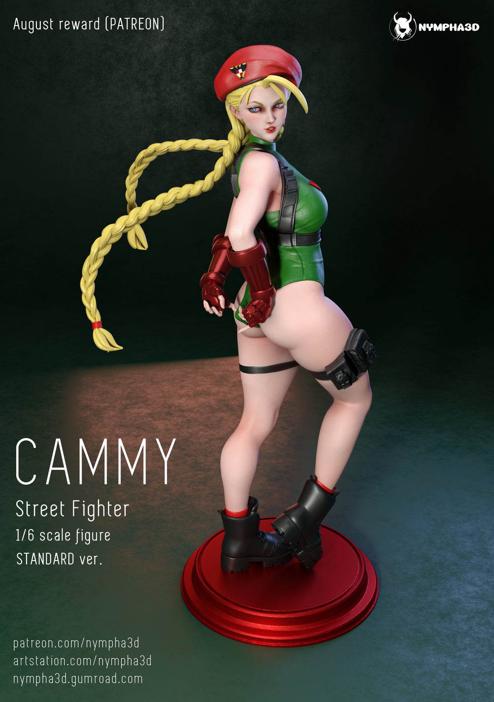 Cammy STL figure - with NSFW variation