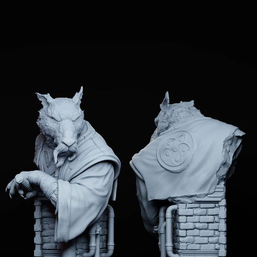 Master Splinter Bust TMNT - STL