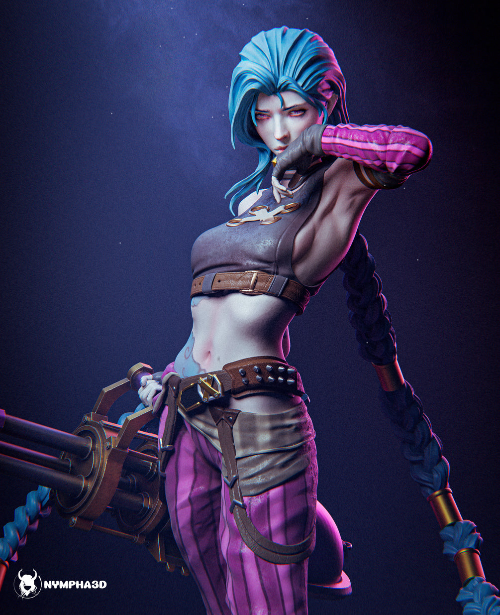 Jinx (Arcane) STL Ready-to-Print Figure