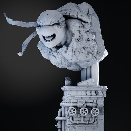 Raphael Bust TMNT Tortuga Ninja - STL