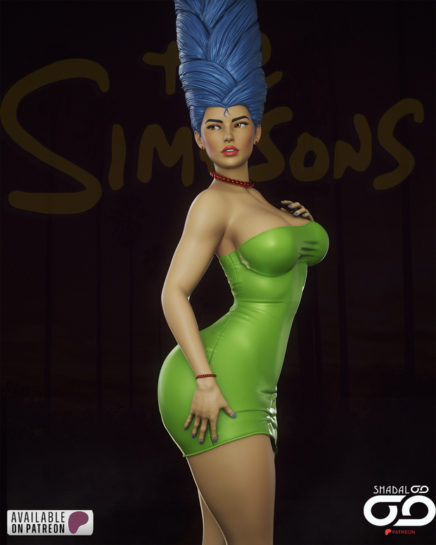 💙Marge Simpson – STL 1/6th by Shadaloo Studios