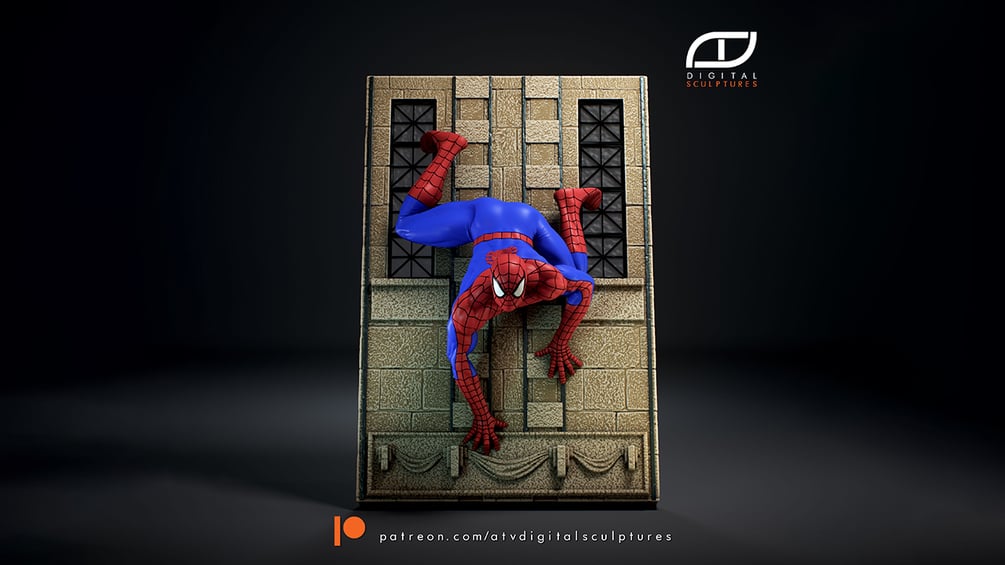 Spiderman on Wall