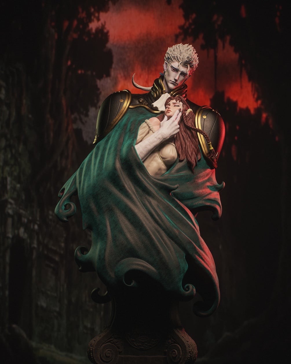 Meier Link & Charlotte (Vampire Hunter D) STL model for 3D Printing