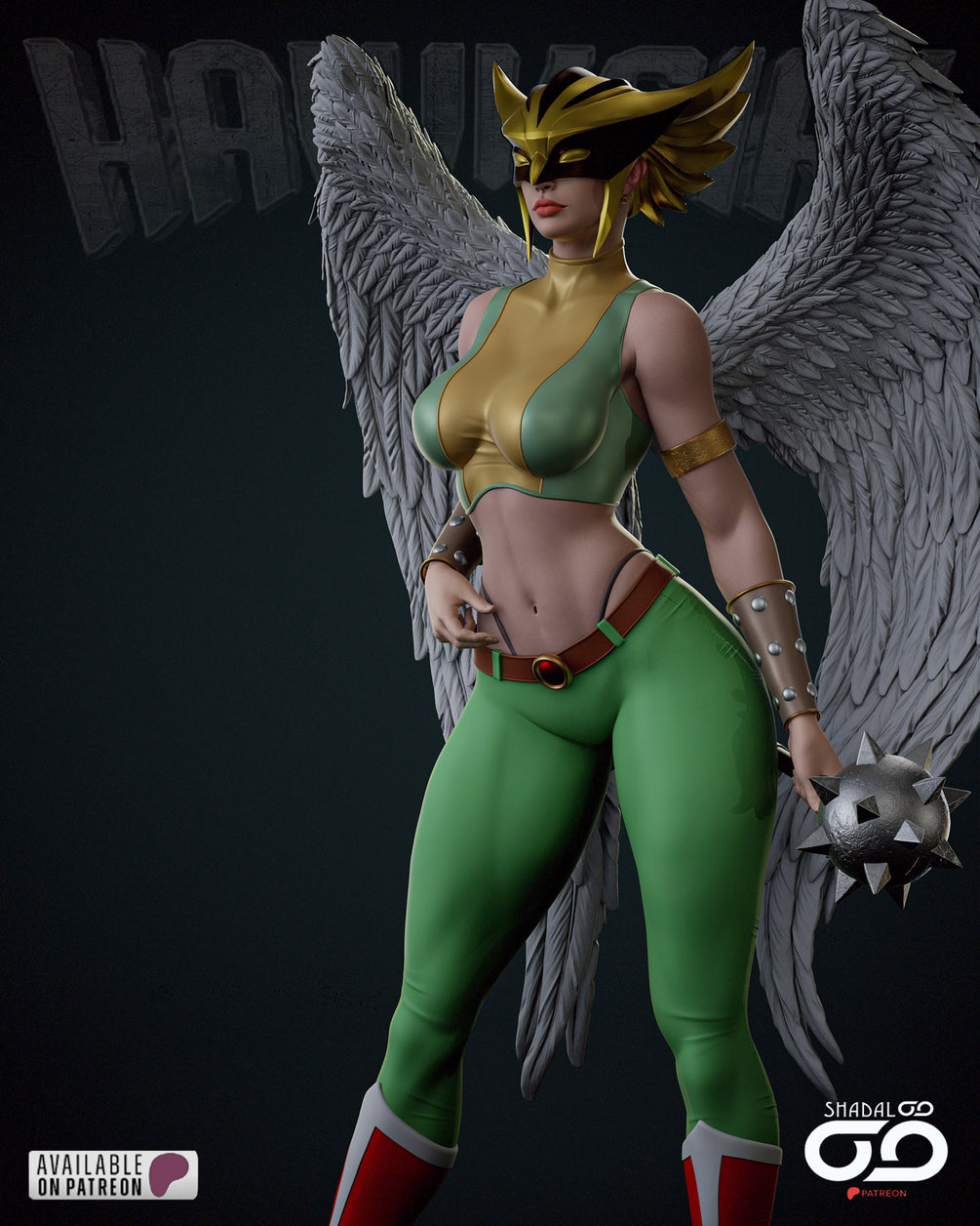🦅Hawkgirl – STL 1/6th by Shadaloo Studios