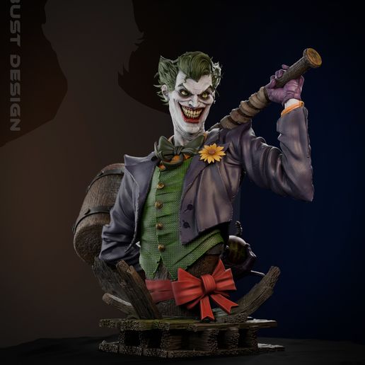 Joker Bust – 3D Digital STL File