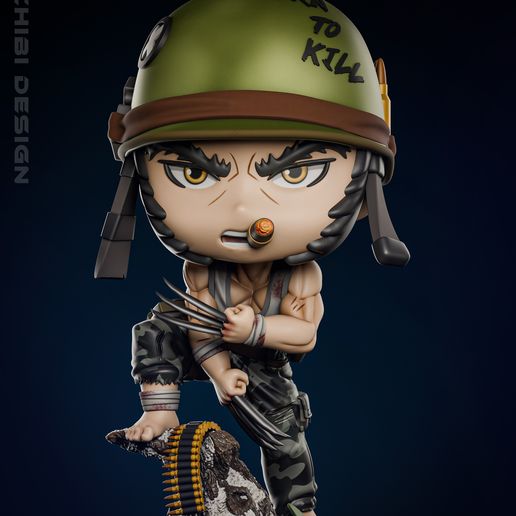 Wolverine Chibi - Digital STL file