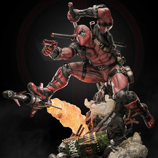 Deadpool Statue - STL