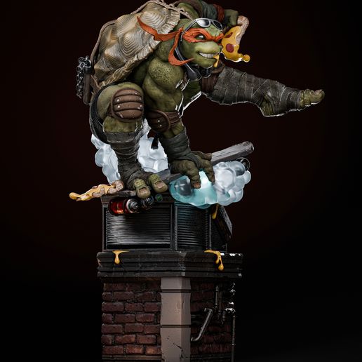 Michelangelo TMNT Tortuga Ninja - STL