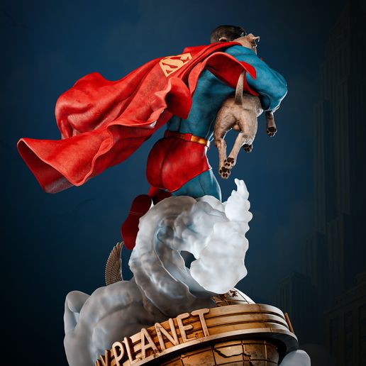 Superman & Krypto - 3D digital STL file