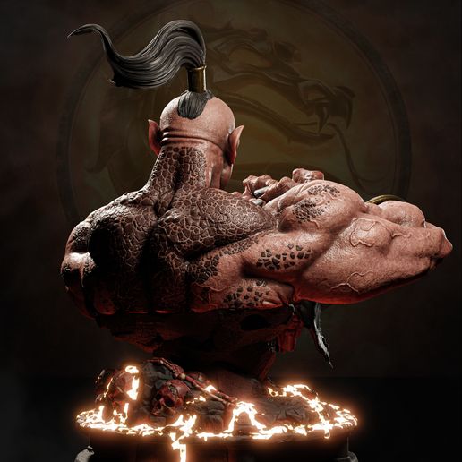 Goro Bust Mortal Kombat - STL