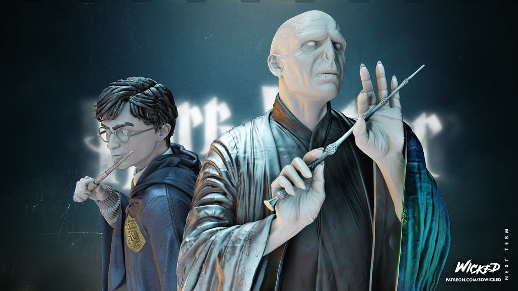 Harry Potter and Voldemort Diorama - Wicked 3D