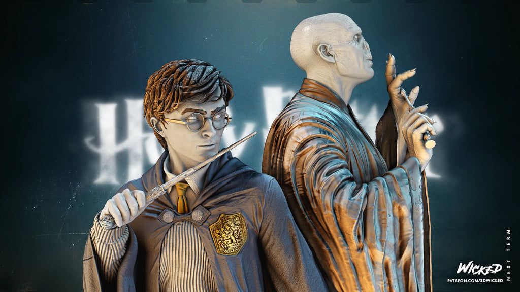 Harry Potter and Voldemort Diorama - Wicked 3D
