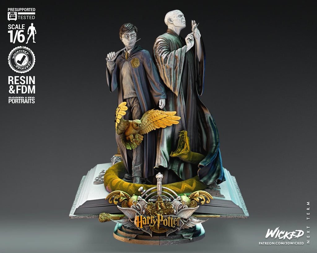 Harry Potter and Voldemort Diorama - Wicked 3D