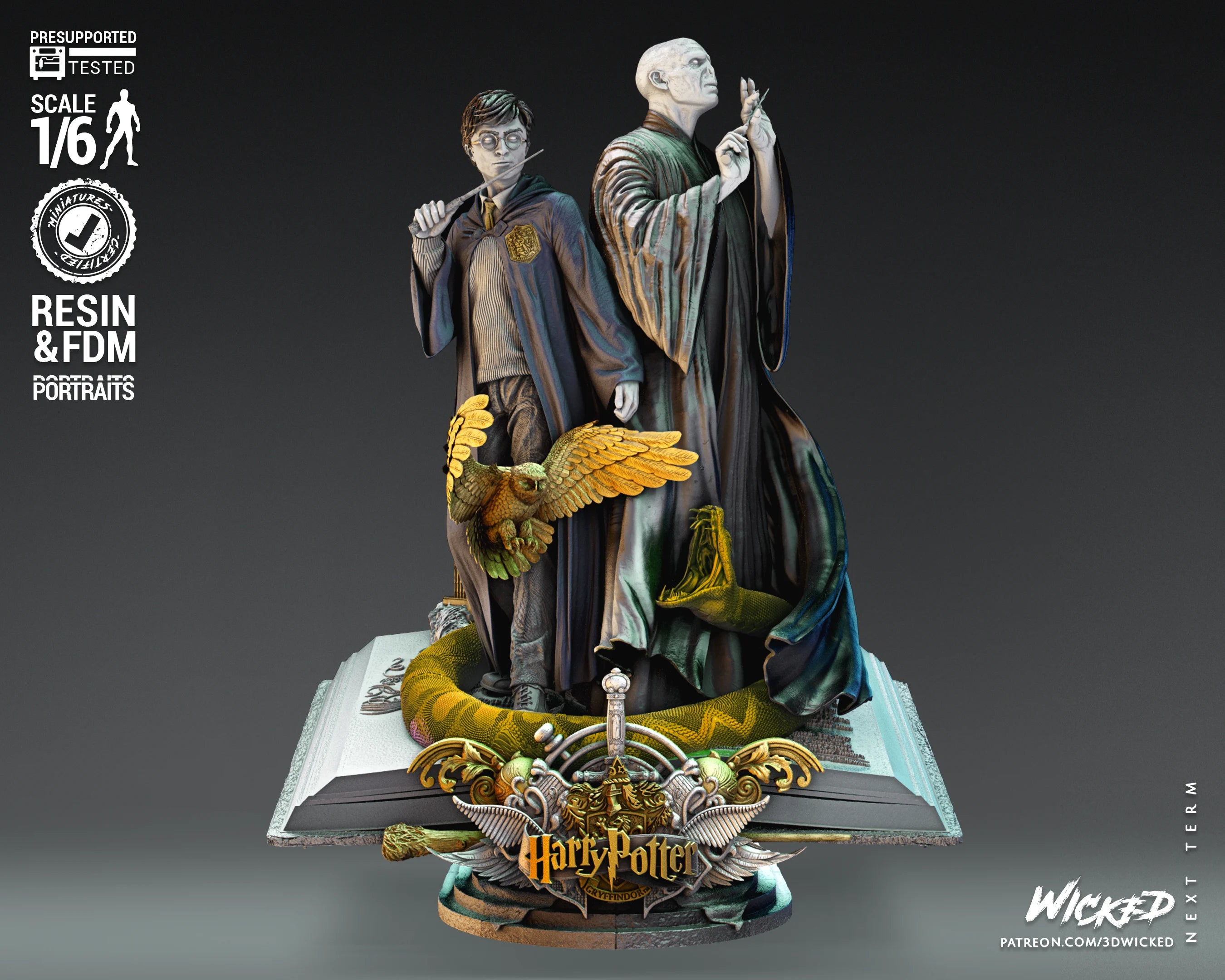 Harry Potter and Voldemort Diorama - Wicked 3D