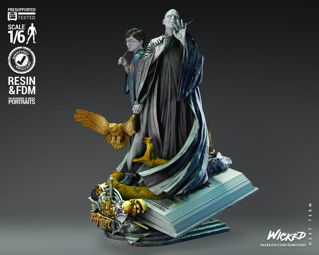 Harry Potter and Voldemort Diorama - Wicked 3D