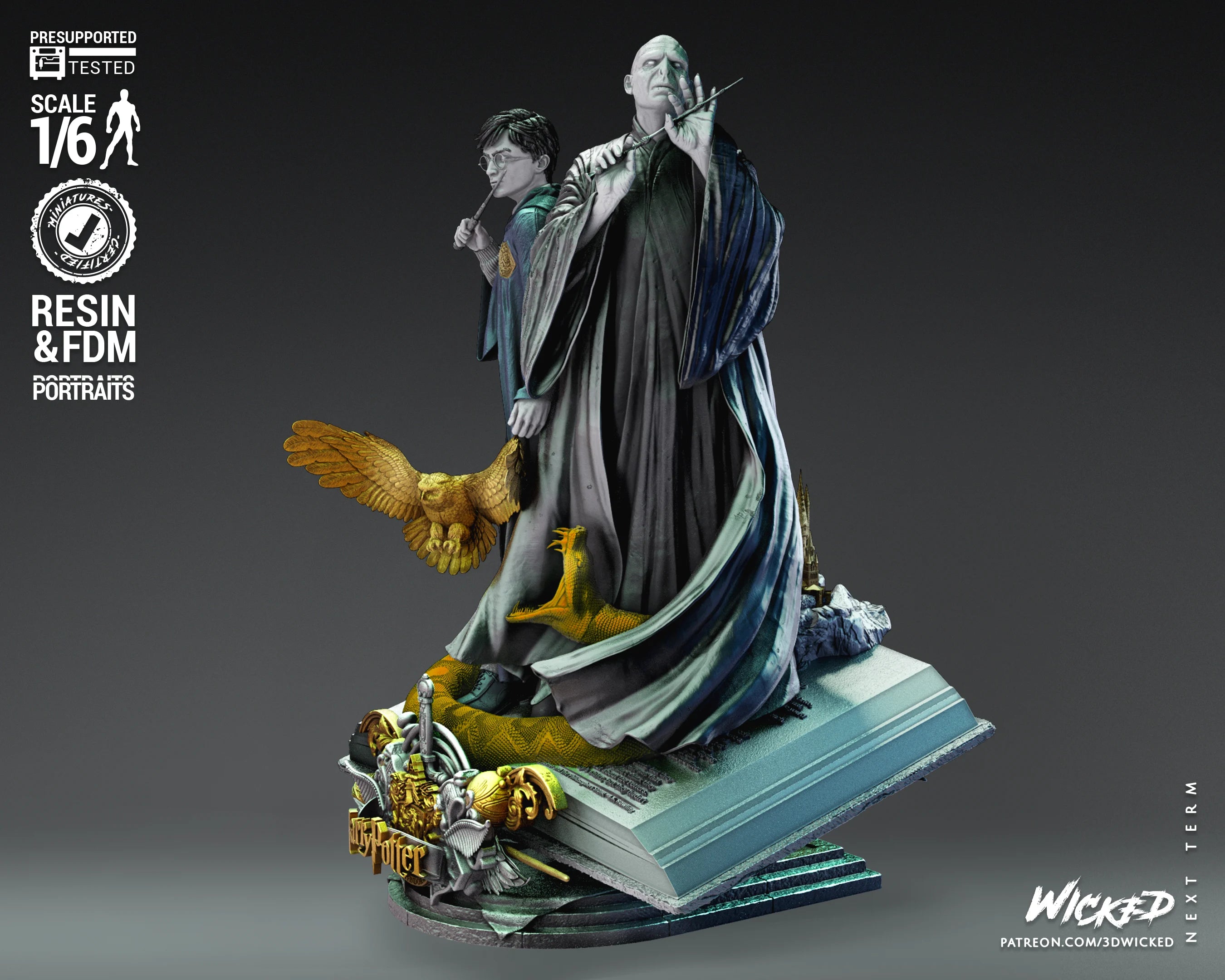 Harry Potter and Voldemort Diorama - Wicked 3D