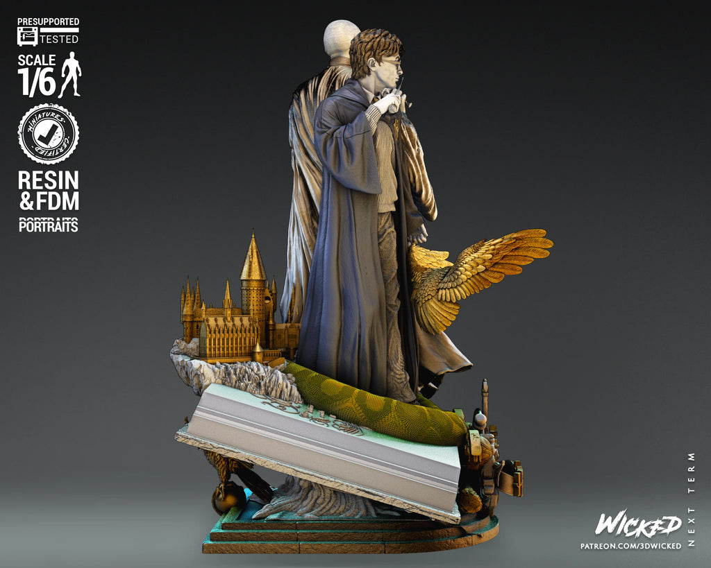Harry Potter and Voldemort Diorama - Wicked 3D