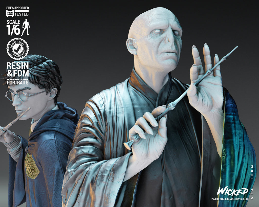 Harry Potter and Voldemort Diorama - Wicked 3D