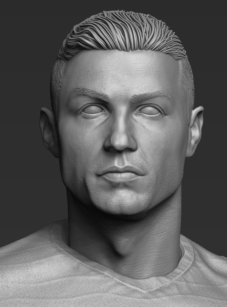 Cristiano Ronaldo - CR7 - Nexus 3D Studio - Messi Painted Statue
