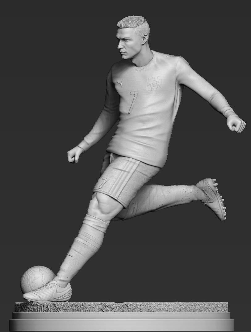 Cristiano Ronaldo - CR7 - Nexus 3D Studio - Messi Painted Statue