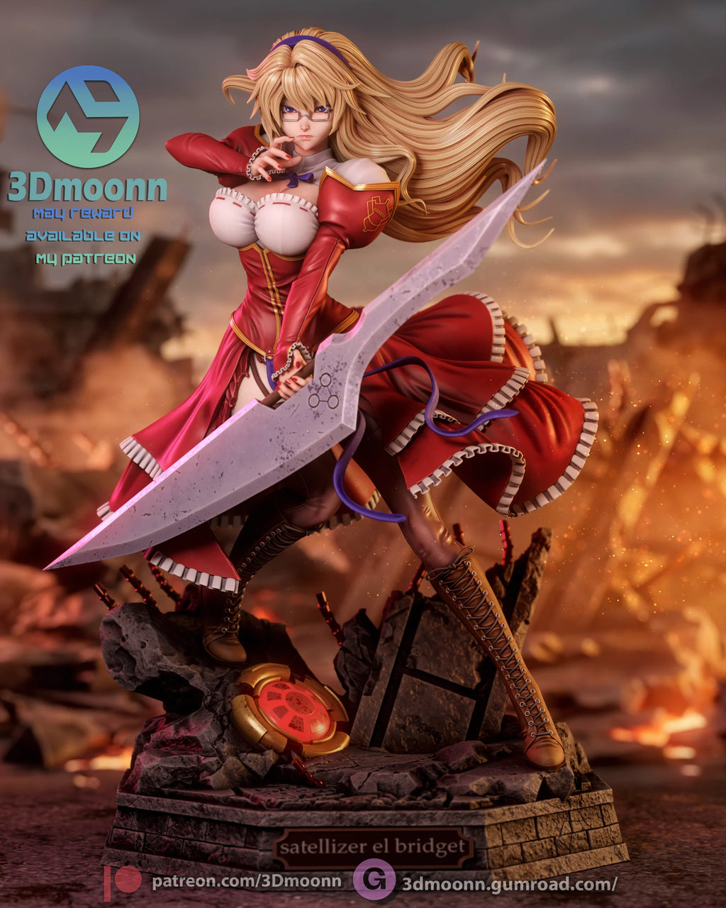 Satellizer El Bridget - Freezing Resin Statue Kit | 3D Moonn