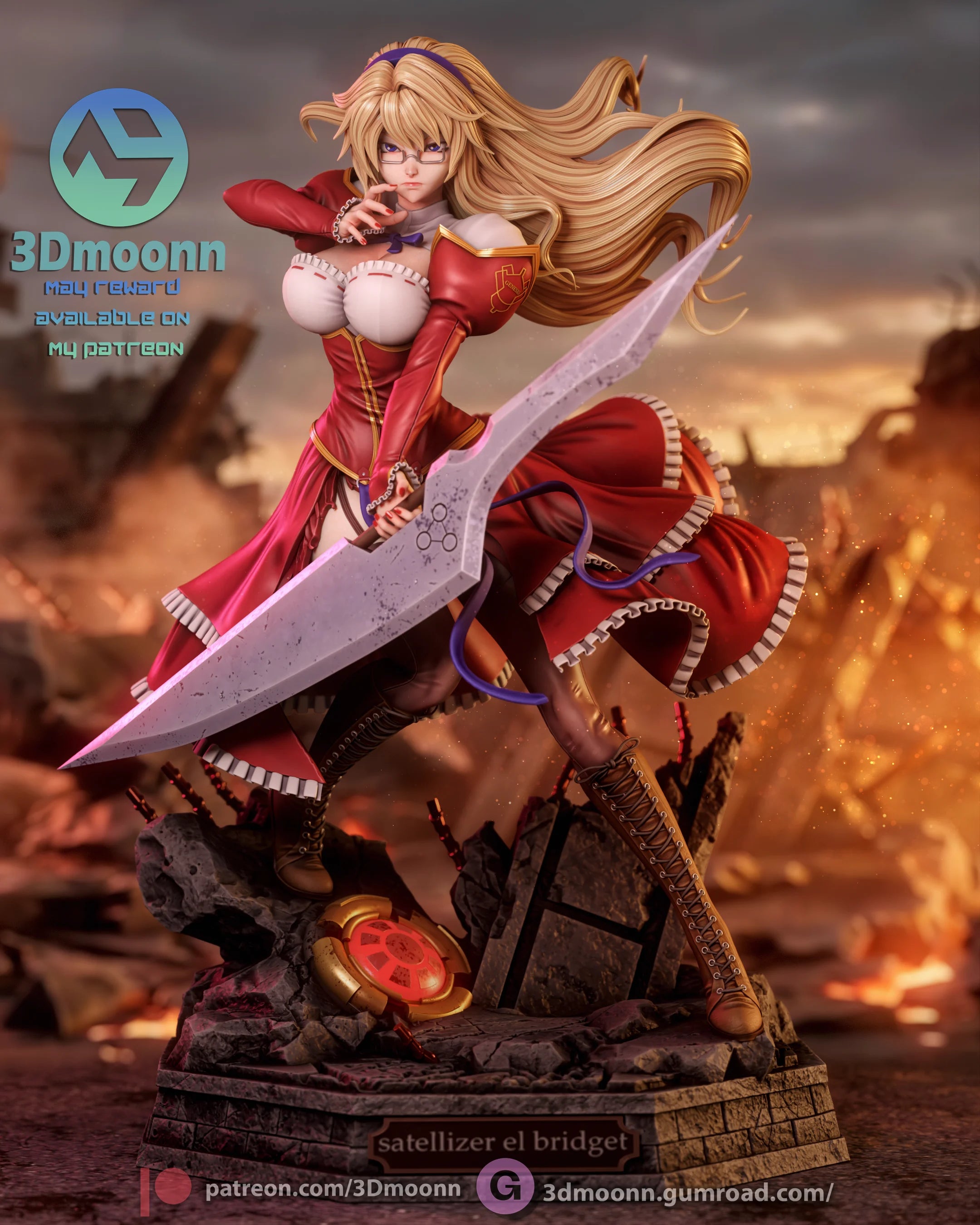 Satellizer El Bridget - Freezing Resin Statue Kit | 3D Moonn