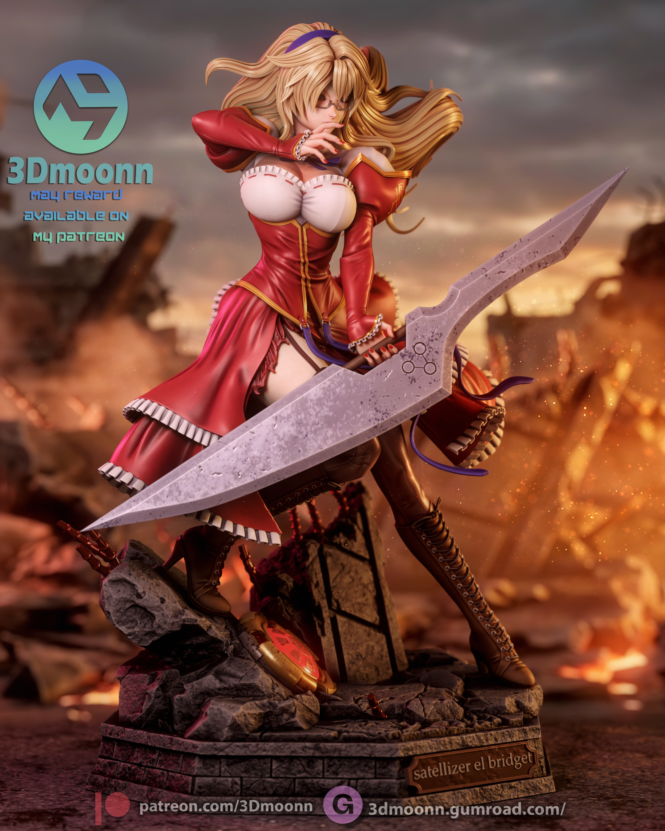 Satellizer El Bridget - Freezing Resin Statue Kit | 3D Moonn